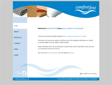 Tablet Screenshot of comfortfirst.com.au